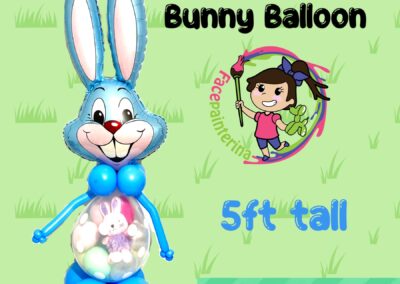5ft Tall Stuffed Easter Bunny Balloon Gift